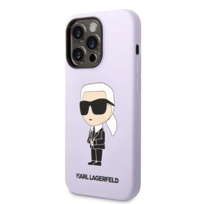 2. Karl Lagerfeld KLHCP14XSNIKBCU iPhone 14 Pro Max 6,7" Hardcase lila/lila Silikon Ikonik