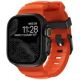 10. Nomad Rocky Point Armband, schwarzes Leder, Titan