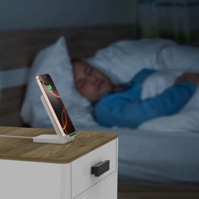 10. Tech-Protect QI15W-A40 Kabelloses Ladegerät - Weiß