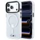 BMW M IML MagSafe Hülle mit glänzendem Metalllogo und Zierleisten für iPhone 18 Pro Max / 17 Pro Max – Transparent