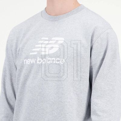 4. New Balance ESSENTIALS STACKED LOGO FRENC AG M MT31538AG Sweatshirt