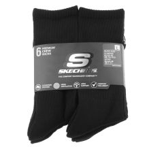 Skechers 6er-Pack Core Crew LG Socken S118220-BLK Schwarz 43–46