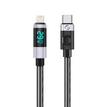 Orico LDC2L USB-C auf Lightning PD 29W Kabel mit LED-Anzeige 480 Mbit/s 2m - Schwarz