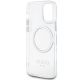 7. Guess Metal Outline Magsafe Hülle für iPhone 12 / iPhone 12 Pro – Silber