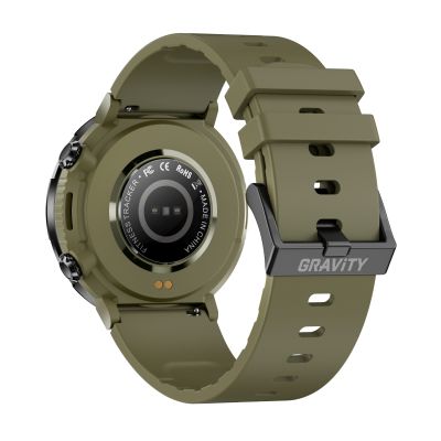 6. Gravity GT21-7 Smartwatch + Schwarzes Silikonarmband