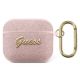 Guess GUA3SASMP AirPods 3 Cover Pink/Pink Saffiano Script Metal Collection