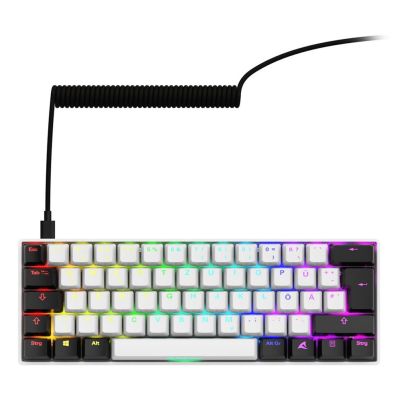 2. Sharkoon Gaming-Tastatur Skiller SGK50S4 Gen2 Weiß und Gelb RGB