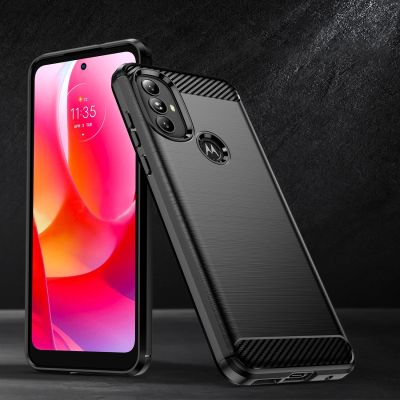 5. Carbon Case Flexible Hülle Motorola Moto G Power 2022 schwarz