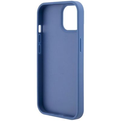 8. Guess GUHCP15SP4TDSCPB iPhone 15 6,1" blau/blaues Hardcase Crossbody 4G Metalllogo
