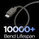 3. Spigen Essential EB6015CC USB-C-Kabel 60 W 150 cm – Dunkelgrau