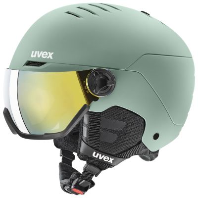 Skihelm UVEX Wanted Visor 58–61 cm L grün