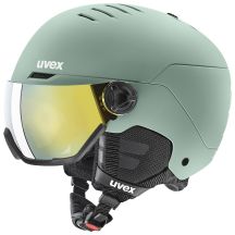 Skihelm UVEX Wanted Visor 58–61 cm L grün
