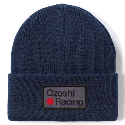 2. Ozoshi Heiko Cuffed Beanie Marineblau OWH20CFB004