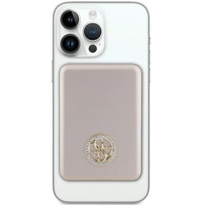 2. Guess MagSafe 4G Strassed Metal Logo Induktions-Powerbank 15 W 5000 mAh – Gold
