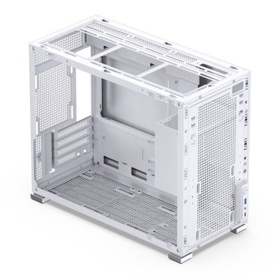 21. Jonsbo D31 Mesh-Schutzhülle für Micro-ATX-Gehäuse, gehärtetes Glas – Weiß