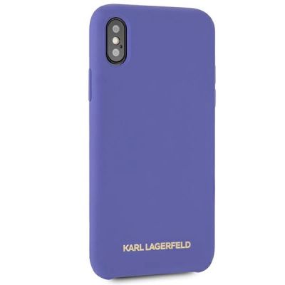 5. Karl Lagerfeld Silikonhülle für iPhone X/Xs - Lila