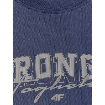 8. Locker geschnittenes Jungen-T-Shirt mit Aufdruck 4F 4FJRSS26TTSHM3465-31S