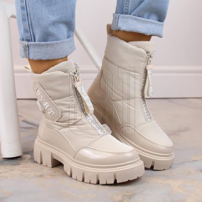 10. Filippo W PAW498B insulated zippered snow boots, beige