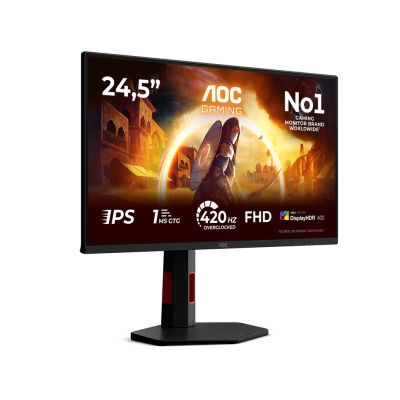 24. AOC G4 25G4KUR Computermonitor 62,2 cm (24,5") 1920 x 1080 px Full HD LED Schwarz, Rot