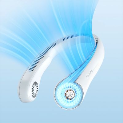 3. Jisulife Nackenventilator 3 4000mAh Tragbarer Nackenventilator - Grau