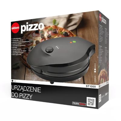 10. ELDOM PIZZAMASCHINE ST1000 PIZZO 1450W PLATTENDURCHMESSER 32 CM