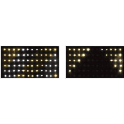 37. Weihnachtsbaumbeleuchtung, Lichtvorhang für den Außenbereich/Innenbereich, 240 LEDs, 600 x 60 cm, mit Fernbedienung, warmweiß