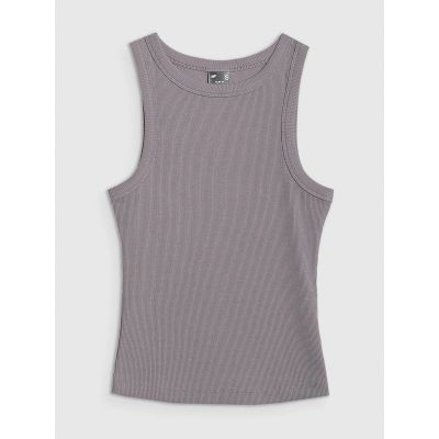 7. Schmal geschnittenes Damen-Rippstricktop 4F 4FRAW25TSLEF310-25S