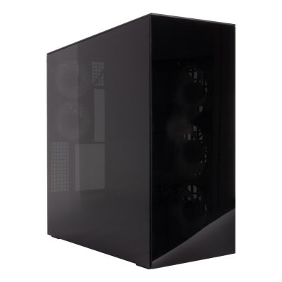 2. Arctic Xtender Schwarz Glasfenstergehäuse ohne GPU-Halterung