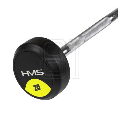 33. Gummierte Langhantel-/Curlstange 20 kg HMS GSL-20