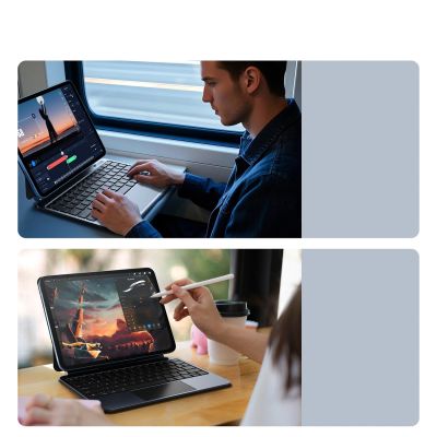 7. Dux Ducis Tastaturhülle (MK-Serie) für iPad 10" (2022) und iPad 11" (2025) – Schwarz
