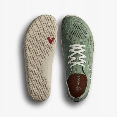 4. Outdoor-Schuhe Vivobarefoot Primus Lite Knit Natural – Dusty Green, Größe: 45