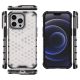 12. Honeycomb Handyhülle Schutzhülle mit TPU Rahmen für iPhone 13 Pro transparent
