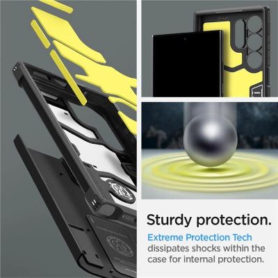 13. Spigen Tough Armor Hülle für Samsung Galaxy S24 Ultra – Schwarz