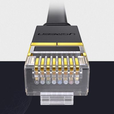 21. Ugreen Internet Netzwerkkabel Ethernet Patchkabel RJ45 Cat 7 STP LAN 10 Gbps 10m Schwarz (NW106 11265)