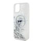 6. Karl Lagerfeld Liquid Glitter Choupette Head MagSafe Hülle für iPhone 11 / Xr – Transparent