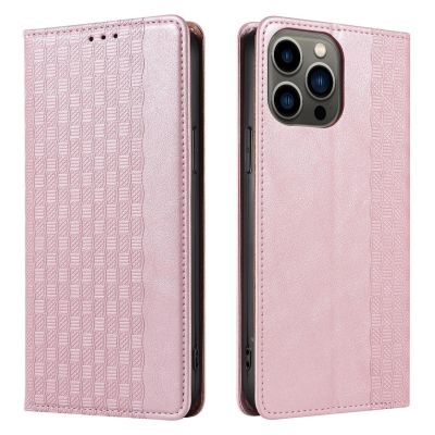 7. Magnetband-Hülle für Samsung Galaxy S23+ Flip Wallet Mini Lanyard Stand Pink