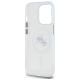 7. Karl Lagerfeld IML Metal Karl & Choupette Head MagSafe Hülle für iPhone 14 Pro Max - Weiß