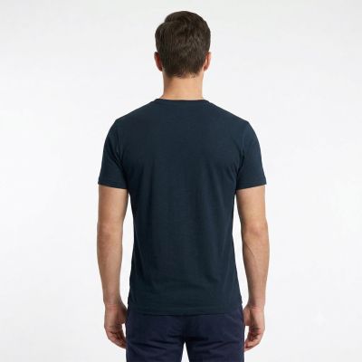 4. Wood Ace Puzzle T-Shirt, Marineblau - 10295703-2222-7000
