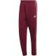 2. adidas Essentials 3-Streifen Fleecehose für Herren, schmal zulaufende Bündchen, burgunderrot, KY4134