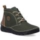 Gefütterte grüne Damen-Ankle-Boots aus Leder von Rieker (Modell 55036-54)