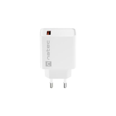 3. NATEC RIBERA USB-A 18W WEISSES LADEGERÄT NUC-2057