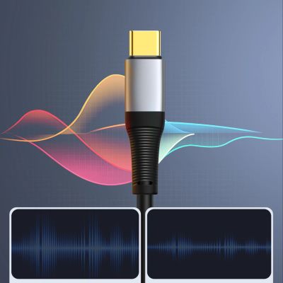 3. Orico AXC-02 USB-C-auf-3,5-mm-Klinken-Audiokabel, 20 cm – Schwarz
