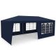 10. PE Garten-Cateringzelt-Pavillon 6x3M + 6 Wände Marineblau