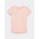 6. Einfarbiges Mädchen-T-Shirt 4F Junior aus 100 % Baumwolle