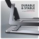 9. Axagon STND-LAG Laptop-Ständer, höhenverstellbar, faltbar, Aluminium Notebook- und Tablet-Ständer Grau 43,9 cm (17,3")