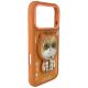 4. Nimmy Cool&Cute 2.0 Katzenhülle für iPhone 17 Pro Max mit magnetischer Aufhängung – Orange