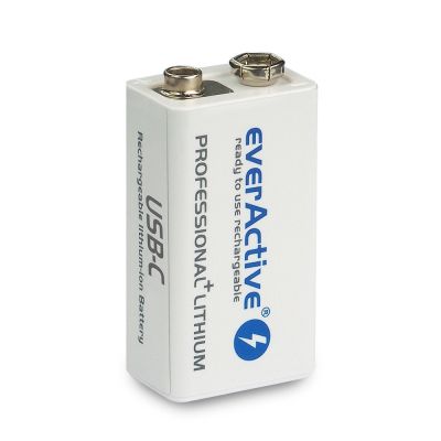 2. EVERACTIVE AKKU 6F22/9V LI-ION 550 mAh MIT USB TYP C EVHR22-550C