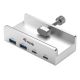 Ausgestattet mit 128967 Hubs und USB 3.2 Gen 1 (3.1 Gen 1) Typ-A 5000 Mbit/s Aluminium