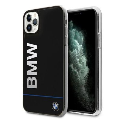 iPhone-Hülle mit aufgedrucktem BMW Signature-Logo für iPhone 11 Pro – Schwarz