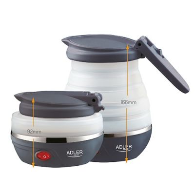 5. Adler AD 1279 Wasserkocher (750 W, 0,6 l; weiß)